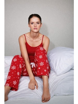 Hakke Kar Tanesi Milan Soft Pijama Altı