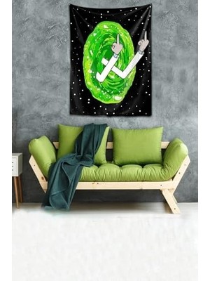 Skygo Pelangi Yıkanabilir Leke Tutmaz Mikropetek Kumaş Sessiz Tepki Duvar Örtüsü Duvar Halısı Tapestry, Siyah 70 x 100, 17859403670100