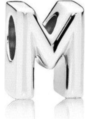 Kumi Bileklik ve Kolye İçin Harf Gümüş Kaplama Charm