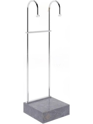 Md Vitrin Dekorasyon Krom Kaplama Çift Kollu Magaza Dekorasyonu Askı Sistemi