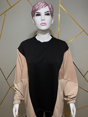 Luniva Kadın Günlük Rahat Takım – Bej Ton Detaylı, Modern Kesim)