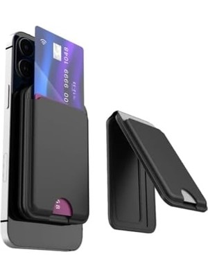 Skygo Smart Akıllı Deri Cüzdan Takip Edilebilir Manyetik Kartlık Ekstra Güçlü Mıktanıs ile Tam Kenetlenme ve Sağlam Tutuş Magsafe Uyumlu X6608