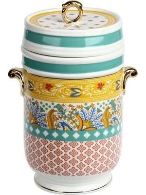 Skygo Art Eliana Porselen Kulplu Kavanoz 22 cm