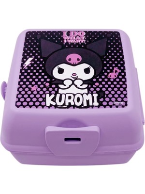 Skygo Temalı Lisanslı 4 Bölmeli Plastik Çocuk Beslenme Kutusu - Yemek Saklama Kabı Kaşık ve Çatallı (Lila-1)