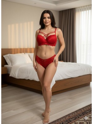 Boston Dolgulu Balenli Sütyen Takımı