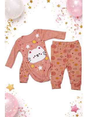 love Şapkalı Zıbınlı Alt Pantolonlu 3lü Takım (Kız-Erkek)