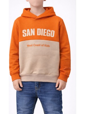 love 3 Iplik Şardonlu Baskılı Kapşonlu Sweat