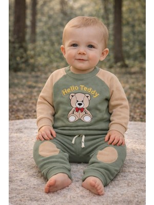 love 3 Iplik Şardonlu Alt Üst Erkek Bebek Takım