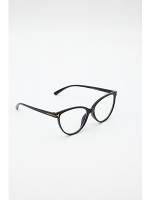 Tyn Store Muse Unisex Retro Siyah-Mavi Işık Filtreli Aksesuar Gözlük