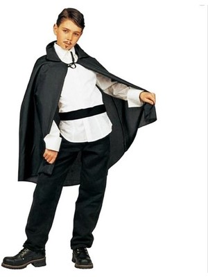 Skygo Parti Aksesuar Siyah Yakalı Pelerin Çocuk Boy 90 cm