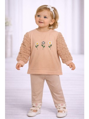 love Papatyalı Kolları Güpürlü Tek Bluz