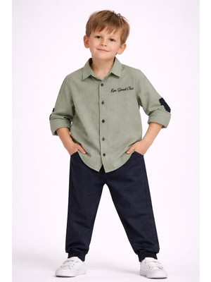 love Ayarlanabilir Kol Erkek Şile Keten Gömlek