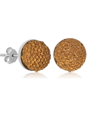 Skygo Gümüş Kristal Çivili Kadın Küpe