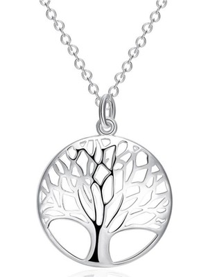 Kumi 925 Ayar Gümüş Hayat Ağacı Figürlü Kolye Hediyelik