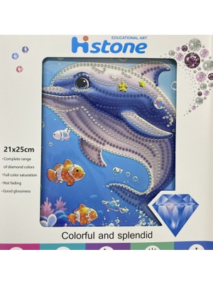 Elegantshop 5d Yapışan Boncuk Goblen Mozaik Tablo Pano 21*25 cm Yunus