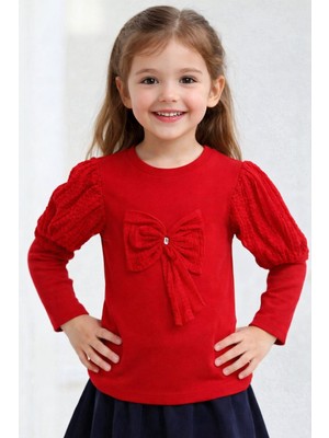 love Kurdele Detaylı Kolları Güpürlü Bluz