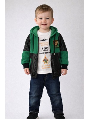 love Sweat Ceket Pantolon 3lü Erkek Çocuk Takım