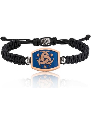 Skygo Gümüş Teşkilat-I Mahsusa Makrome Erkek Bileklik