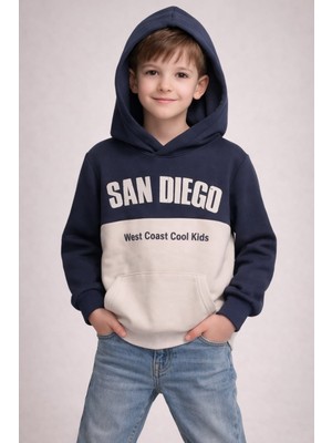 love 3 Iplik Şardonlu Baskılı Kapşonlu Sweat