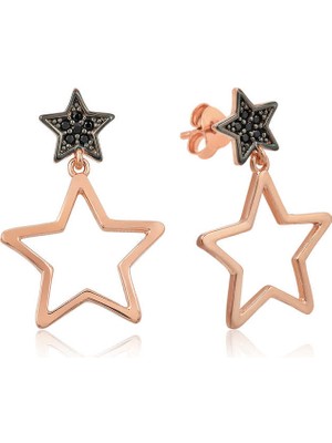 Skygo 925 Ayar Gümüş Yıldız Küpe