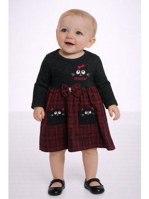 love Işleme Detaylı Kurdeleli Elbise