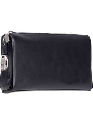 BloominBag Forte Wrist Onyx Black Unisex Kilitli Clutch Çanta