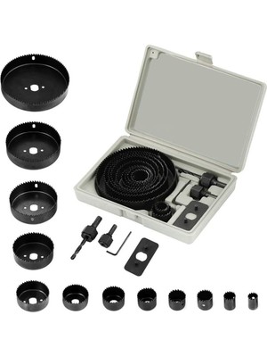 Skygo 16 Parça Panç Seti Ağaç Kesme Testere Matkap Ucu Takımı Alçıpan Tavan Kesme