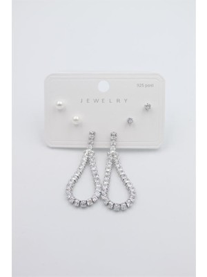 Skygo Çoklu Set Küpe - Gümüş