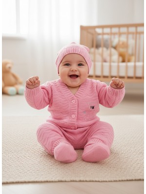 Buufuu Bebek Triko Takım Uzun Kollu 4 Parça Set 0-6 Ay