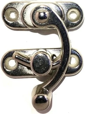 Eco Port Yay Gözü, Ahşap Kutu Klipsi - Küçük 28X33 Mm, Nikel 1 Adet