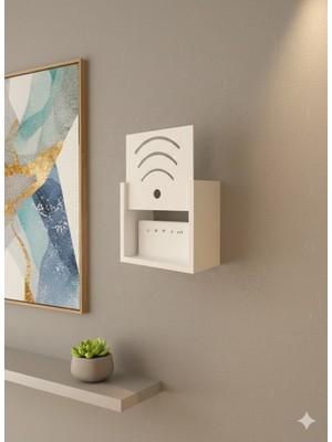 Lufely 15X25X30 Modern Wi-Fi Modem Saklama Kutusu