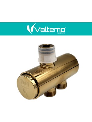 Türkiye Nalbur | Valtemo (Royal-Shiny) Parlak Gold Duş Seti Yönlendiricisi Vanası - Butonlu