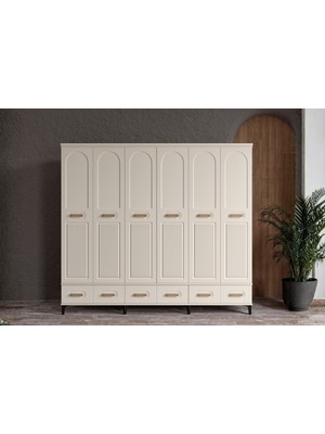 Doressa Hima Moon 6 Kapılı Gardırop