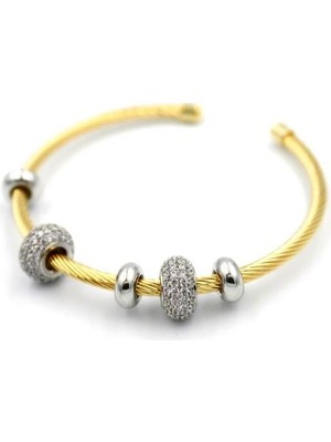 Skygo Taşlı Bilezik - Altın