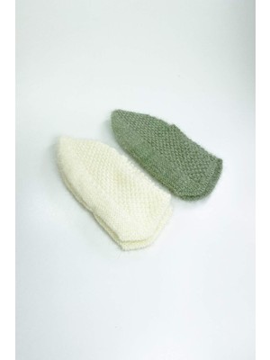 Skygo 2 Çift El Örgüsü Kışlık Şık Kadın Yün Patik Set 6