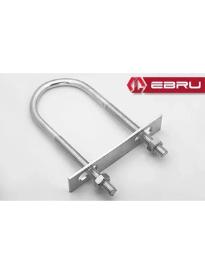 Eco Port U Civata, Karşılık Demiri + Somunlu - M10X60 - 2 Set