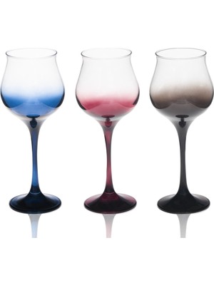 Skygo Ayaklı Amber Mavi Kırmızı Bardak ROYALEKS-SGM08388