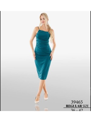 Arin Ip Askılı Midi Elbise