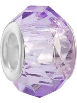 Kumi Bileklik Ve Kolye Için 925 Ayar Damgalı Gümüş Kaplama Yuvarlak Charm