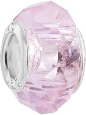 Kumi Bileklik Ve Kolye Için 925 Ayar Damgalı Gümüş Kaplama Yuvarlak Charm