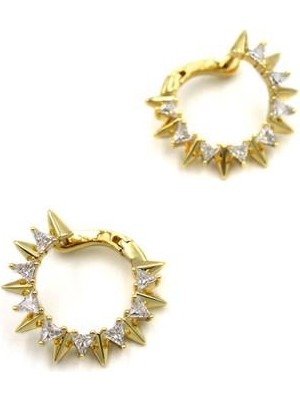 Skygo Taşlı Küpe - Altın