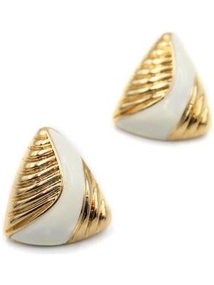 Skygo Mineli Küpe - Beyaz