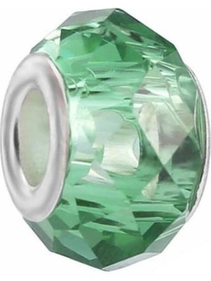 Kumi Bileklik Ve Kolye Için 925 Ayar Damgalı Gümüş Kaplama Yuvarlak Charm