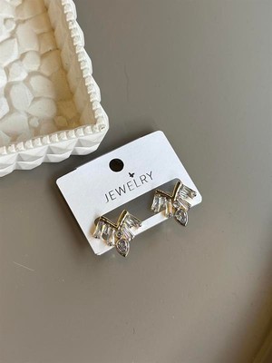 Skygo Taşlı Küpe - Altın