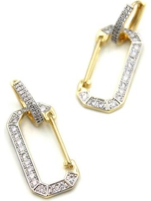 Skygo Taşlı Vip Küpe - Altın