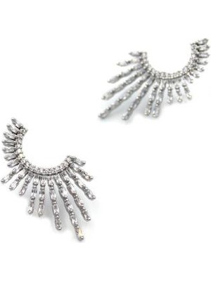 Skygo Taşlı Küpe - Gümüş