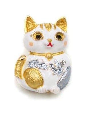 Skygo Kedi Broş - Beyaz