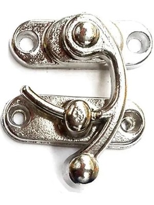 Eco Port Yay Gözü, Tavla, Ahşap Kutu Klipsi - Minik 20X24 Mm, Nikel, 1 Adet