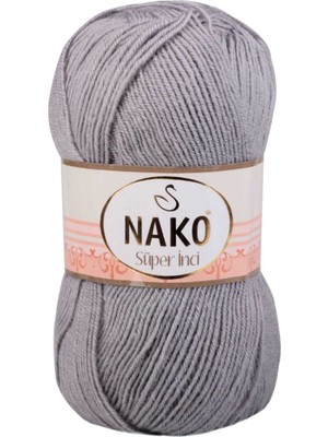 Skygo 1 Adet Süper Inci El Örgü Ipi 100 gr Gri 11538