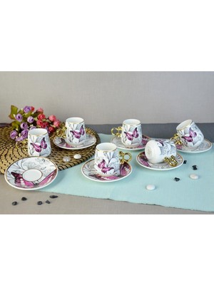 Skygo Floral Porselen Kahve Fincanı ROYALEKS-82454